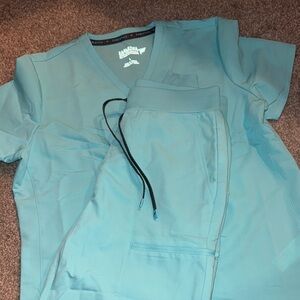 Fabletics Teal Scrub Set